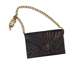 Jj Winters evening mini bag croc embossed .